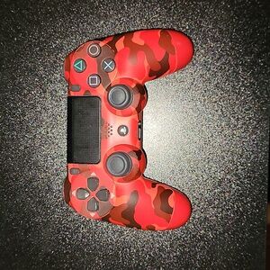 playstation 4 controller red camo